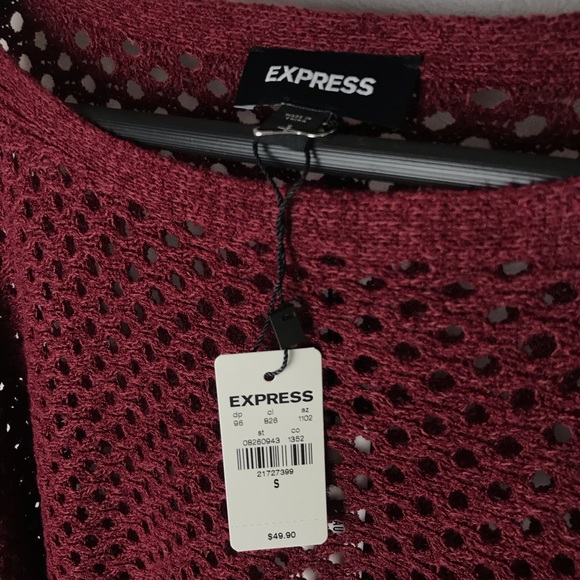 Open Knit Sweater Express NWT S - Picture 6 of 8